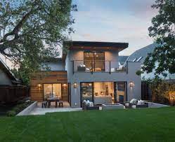 Currently, my 1940 home has old steel gutters attached by straps nailed to the roof shealthing. Project 259 Fascia Mounted Posts Stairsupplies X2122 Contemporary House Exterior House Architecture Design Modern House Exterior