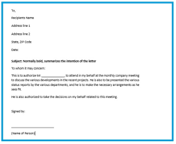 In many occasions in your life you are needed to write an authority letter for someone to. Letter Of Authority And Authorization With Format In Word