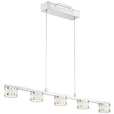 Possini euro crystal strands 15 3/4 wide drum ceiling light. Possini Euro Liv 35 1 2 Wide Chrome 5 Led Island Pendant Possini Euro Design Description Elevate The Look Of Your Kitchen With This Stunning Five Light Energy Efficient Led Island Pendant From Possini Euro Design