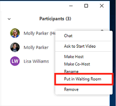 The waiting room allows you, the host, to control when a participant joins your meeting. Zoom Waiting Rooms Aurora University