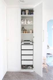 The three adjustable shelves can hold up to 150 lbs. Creating An Organized Office With The Ikea Pax System Abby Lawson