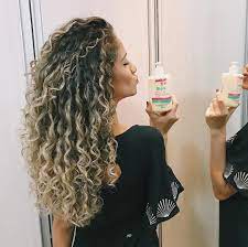 Pin By Bianca Rugel On Cabelin Highlights Curly Hair Natural Curls Hairstyles Blonde Highlights Curly Hair