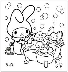 If you love hello kitty then you must love my melody, her best friend. My Melody Coloring Pages Printable Coloring Pages