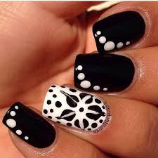 Black And White Nail Art Design Easy Contact Support Black And White Nail Art Polka Dot Nail Art Designs Dot Nail Art