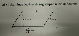 Video pembelajaran luas permukaan limas segiempat telah hadir!!! Cara Kirakan Luas Segiempat Selari Brainly Co Id