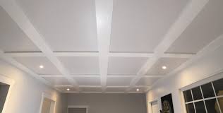 If you are looking to add a classic feel to your basement, try smooth and textured look ceiling panels from armstrong ceilings. Diy Coffered Ceilings With Moveable Panels Renovation Semi Pros