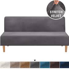 10 best futon chairs of july 2021. Velvet Plush Without Armrests Sofa Cover Stretch Sofa Bed Slipcover Bench Couch Protector Elastic Futon Cover For Sofa Chair Cover Aliexpress