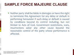 In argentina, force majeure (fuerza mayor and caso fortuito) is defined by the civil code of argentina in article 512, and regulated in article 513. Principles Of Contract Drafting In English Chris Goddard Ppt Download
