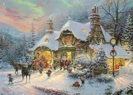Santa claus, christmas decorations, cookies, elves, reindeer, toys, gifts and christmas jigsaw puzzles. Gibsons Santa S Night Before Christmas 1000 Piece Jigsaw Puzzle