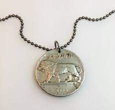Coin Jewelry Lion Necklace Man Necklace Leo Necklace Mens Etsy Coin Jewelry Leo Necklace Lion Necklace