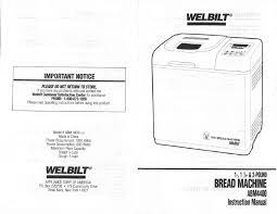 However, it may be difficult for those who was given or bought a welbilt bread machine without a manual. Welbilt Abm4400 Instruction Manual Print Two Sided And Fold For Booklet Booklet Bread Machine Instruction
