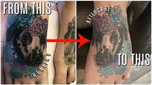 Healing My Foot Tattoo | A Tattoo Journey - Youtube