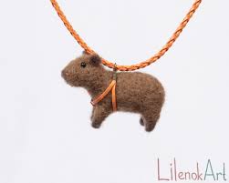 The capybara is twice that big—the biggest rodent on earth. Capybara Necklace Capy Jewelry Capybaras Gift Carpincho Etsy