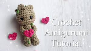 There's also a free groot chart on ravelry! How To Crochet Baby Groot Tutorial Special Guest At The End Youtube