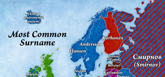 This is because there were cases where european surnames were forced onto native families, or there was some intermarriage, in the lines, and for a start, some surnames with native american origins have been corrupted into american english versions. The Map That Explains The Most Common Surnames In Europe And What They Mean Indy100 Indy100