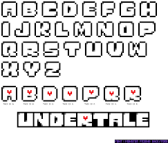 Undertale font family comes in two unique styles including fore and back. Pixilart Ut Monster Friend Back Fore Font Generator By Leobars17