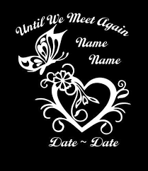 Bird 01 in loving memory custom car or wall vinyl decal stickers. In Loving Memory Decal Heart And Butterfly Http Customstickershop Com Remembrance Tattoos Inspirational Tattoos Memorial Tattoos Mom