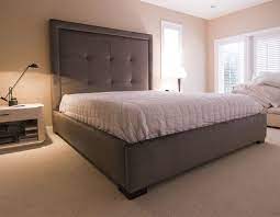 The headboard is constructed from wood and comes neatly padded as well. Pin On Soverom Interior