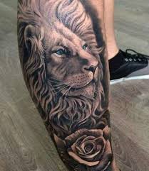 Tattoo Back Leg Thighs Ribs 37 Ideas Lion Leg Tattoo Mens Lion Tattoo Lion Tattoo Sleeves