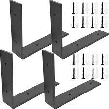 Replace old, broken handrail brackets or install a new handrail with our heavy duty eclipse brackets. Buy 4 Pack Heavy Duty Black Metal Shelf Brackets 6x6 Inch Starvast Wall Mounting L Angle Bracket Rustic Industrial Floating Shelf Brackets 5mm Thick Countertop Support Bracket Includes Screws Online In