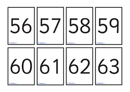Worksheets that save paper, ink and time. Number Cards 0 100 Teaching Resources