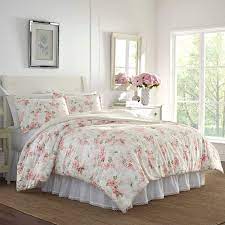 Bring a beautiful new look to your bed with a laura ashley flannel cotton sheet set. Amazon Com Laura Ashley Wisteria Collection Luxury Ultra Soft Comforter All Season Premium Bedding Set Stylish Delicate Design For Home Decor King Blush Home Kitchen