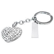Standart Anahtarliklar Swarovski Kalp Modeli Tasli Anahtarlik Promosyon