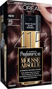 mousse absolue by loreal paris 415 icy dark brown hair