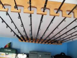 This slender project is the perfect storage idea for small garages. Ceiling Mounted Fishing Rod Holders Off 79 Buy