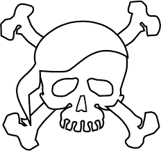 Skulls can be fun to color, especially if. Skull And Crossbones Coloring Pages