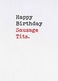 Sausage Tits Card | Scribbler