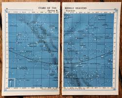 1920 Star Chart Prints Original Vintage Celestial Astronomy