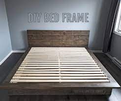 Here are 12 free bed frame plans: Diy Bed Frame 10 Steps With Pictures Instructables