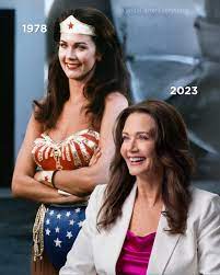 Then and now—Lynda Carter, the woman who made us believe in heroes.