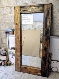 998 Reclaimed Wood Full Length Floor Mirror Rustic Handmade Full Length Available To Order Now Reclaimed Wood Mirror Rustic Floor Mirrors Rustic Flooring