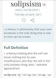 Solipsism Know Nothing Nouns Words