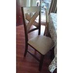 17 x 18.5 x 39.5, solid wood with beautiful dark hazelnut finish. Roundhill Furniture Karven Solid Wood Dining Chairs Set Of 2 Walmart Com Walmart Com