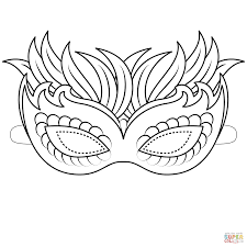 Dibujo De Mascara Veneciana Para Colorear Dibujos Para Colorear Imprimir Gratis
