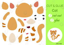 Maybe you would like to learn more about one of these? Cortar Y Pegar Papel Pequeno Gato Ninos Manualidades Vector De Stock Crushpixel
