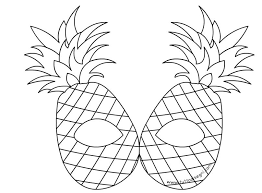 Maschere Frutta Da Colorare Ananas Tuttodisegni Com Goruntuler Ile Ari Sanat Boyama Sayfalari Boyama Kitaplari