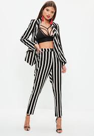 Black And White Pinstripe Suit Womens Pin On There S Prom Ise