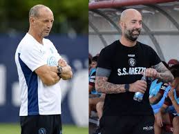 Cerri firma il primo squillo dell'Arezzo: amaranto avanti all'intervallo contro il Napoli di Allegri
