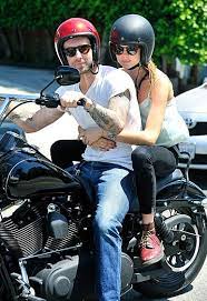 Adam Levine Adam Levine Adam Levine Behati Prinsloo Riding Motorcycle