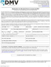 College parkway suite 115 carson city nv 89706 if. Form Dmv 204 Download Fillable Pdf Or Fill Online Application For Nevada Driver S License By Mail Nevada Templateroller