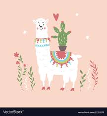 Kawaii llama wallpapers app offer high quality mobile wallpapers that you can use to easily personalize your mobile phone. Free Download Cute Llama With Cactus On Pink Background Vector Image 1000x1080 For Your Desktop Mobile Tablet Explore 28 Llama Backgrounds Llama Backgrounds Llama Background Llama Desktop Wallpaper