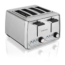 Hamilton Beach Grille Pain 4 Tranches Reglage Pour Bagels Argent 24791c Reno Depot