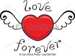 Dibujos Corazones Con Alas Buscar Con Google Corazon Con Alas Dibujos De Corazones Dibujos Faciles