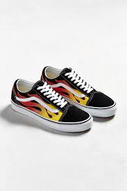 Vans old skool black flame shoes men size 8 / women size 9.5 (500714) skateboard. Parity Vans Old Skool Flame Original Up To 71 Off