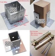 Tous les conseils et les dernières tendances bricolage, décoration et jardin sont chez castorama. Poteau De Fixation En Bois Pour L Exterieur Carre Anticorrosif Plaque De Fixation Au Sol Avec Manchon D Ancrage Lot De 4 Pieces Aliexpress