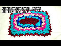 Cara Membuat Keset Dari Kain Perca Youtube